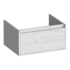 BRAUER Hope meuble sous-lavabo - 59x30x45.5cm - 1 tiroir softclose sans poignée - 1 découpe pour siphon - Forest Seashell SW1198837