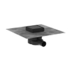 Hansgrohe RainDrain Point Puntafvoer - 10x10cm - achterzijde betegelbaar - mat zwart SW1590442