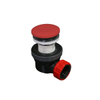 Siphon Click Mondiaz - 6,7 cm - gain de place - rond - Solid surface Fire SW476751