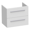 Saniclass Exclusive Line Small onderkast 59x39x50cm 2 lades met softclose MDF wit hoogglans SW3071 Saniclass Exclusive Line Small onderkast 59x39x50cm 2 lades met softclose MDF wit hoogglans SW3071
