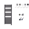 Sanicare electrische design radiator 172 x 60 cm Mat zwart met thermostaat zwart SW420067 Sanicare electrische design radiator 172 x 60 cm Mat zwart met thermostaat zwart SW420067