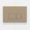 QeramiQ Push Bedieningsplaat - voor Geberit UP320 inbouwreservoir - dualflush - rechthoekige knoppen - kunststof taupe SW1102379