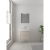 Bruynzeel Box badmeubelset 60x45cm 1 kraangat 1 wasbak 2 lades met spiegel met softclose composite kasjmier grijs SW383914 Bruynzeel Box badmeubelset 60x45cm 1 kraangat 1 wasbak 2 lades met spiegel met softclose composite kasjmier grijs SW383914