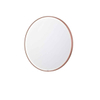 INK SP24 Miroir - 80x4x80cm - LED en bas et en haut changement de couleur - dimmable - Chauffage de miroir - rond - dans un cadre en acier - aluminium cuivre brossé SW798402
