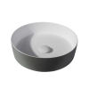 By Goof Waskom - opbouw - 39x10.8x39cm - Solid surface - Rond - Mat Grijs SW1177052