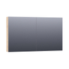 BRAUER Impress Deluxe armoire de toilette – 119 x 70 x 15 cm – LED directe – Forest Wheat SW371768