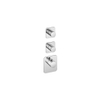 Hotbath Gal Afbouwdeel - voor Highflow Thermostaat - met 2 stopkranen - hoogglans chroom SW656296