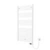 Plieger Elba Electrical Elektrische Designradiator - 126.2x60cm - met thermostaat - 700w - wit SW1027784