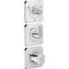 Hansgrohe Axor Citterio C afbouwdeel v. inbouw douchekraan thermostatisch v. 3 functies en cubic cutchroom SW1152026