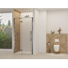 Van Rijn Products ST07 Deur vast deel - 108x200cm - helder glas - stabilisatiestang - Gunmetal Geborsteld SW1177928