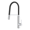 GROHE Feel Robinet de cuisine avec bec rehaussé et rotatif 360° avec mousseur extractible chrome SW89801