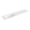 Mondiaz BIG small Talc solid surface inbouw wastafel 200cm links SW435754 Mondiaz BIG small Talc solid surface inbouw wastafel 200cm links SW435754