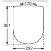 Villeroy & Boch Subway couvercle pour urinoir Blanc 0123220