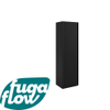 FugaFlow Eccelente Arredo Armoire colonne - 120x34.5x34.5cm - 1 porte - MDF - Noir mat SW1123253