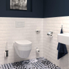 Geesa Aim brosse WC avec support chrome SW98565
