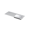 INK Post wastafel - 120x45x1cm - 1 wasbak rechts - 1 kraangat - keramiek Statuario glans SW693358