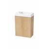 Nemo Durma Fonteinkastset - 40x20x50cm - 1 deur - rechts - 1 kraangat - links - Oak hell SW1580326