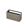 INK Wastafelonderkast - 120x45x65cm - 2 lades - push to open - met rechte opdekfronten - MFC - Greige eiken SW352559