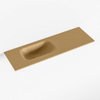 Mondiaz EDEN Fontaine - 70x23x0.9cm - vasque Gauche - sans trous de robinet - pour meuble de toilettes - Solid surface - Oro SW1025779
