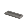 INK Pitch wastafel - 120x45x9cm - 1 wasbak - 2 kraangaten - drain keramiek Armani grey mat SW693400