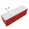 MONDIAZ VICA 150cm badmeubel fire 4 lades wastafel cloud links zonder kraangat SW410701 MONDIAZ VICA 150cm badmeubel fire 4 lades wastafel cloud links zonder kraangat SW410701