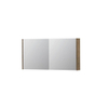 INK SPK1 armoire de toilette – 120 x 60 x 14 cm – 2 portes, portes-miroir double face – Chêne Naturel mat SW493774