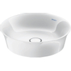Duravit White tulip vasque à poser 43x43cm Céramique Wondergliss Ronde Blanc brillant SW640387
