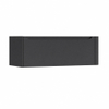 H&R Badmeubelen Juice Meuble sous vasque - 120x45x40cm - coin droit arrondi - 1 tiroir - poignée intégrée - anthracite mat SW1110025