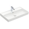 Villeroy & Boch Collaro meubelwastafel 80x47cm met overloop 1 kraangat ceramic+ stone white SW358316 Villeroy & Boch Collaro meubelwastafel 80x47cm met overloop 1 kraangat ceramic+ stone white SW358316