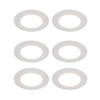 QAZQA Blanca Spot encastré - set de 6 - 9x9cm - LED incl. - 3 niveaux de gradation - IP44 - blanc mat SW1209745