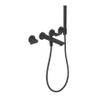 Hansgrohe Axor Citterio C afbouwdeel v. 4-gats inbouw badkraan wandmontage m. handdouchevoorsprong 22.2cm - mat zwart SW1152045