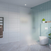 FugaFlow Eccelente Vetro Douche à l'italienne - verre mat - 140x200cm - 8mm - nano - profil encastré aveugle SW1468383