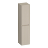 BRAUER Joy Wavy armoire haute 160 avec 2 portes sans poignée pivotant à gauche ou à droite mat beige SW1201314