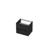 INK Wastafelonderkast - 60x45x52cm - 2 lades - greeploos - MDF lak - Antraciet mat SB1240401