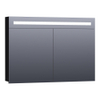 Saniclass 2.0 spiegelkast 100x70x15cm verlichting geintegreerd rechthoek 2 draaideuren Hoogglans Zwart MDF SW371597 Saniclass 2.0 spiegelkast 100x70x15cm verlichting geintegreerd rechthoek 2 draaideuren Hoogglans Zwart MDF SW371597
