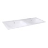Best Design duo wastafel 120 cm tbv meubel Hydra / Bora met 2 kraangaten SW280375 Best Design duo wastafel 120 cm tbv meubel Hydra / Bora met 2 kraangaten SW280375