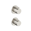 Hotbath Ace Afbouwdeel - voor inbouwthermostaat - 3-weg - omstel - geborsteld nikkel (RVS) SW1117614