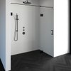 Saniclass Create douchedeur 180x200cm 2-delig profielloos met antikalk en 8mm veiligheidsglas zwart mat SW223802 Saniclass Create douchedeur 180x200cm 2-delig profielloos met antikalk en 8mm veiligheidsglas zwart mat SW223802