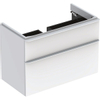 Geberit Smyle wastafelonderkast - 2 laden - 88.4x62cm - wit glans SW417191