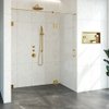 Saniclass Create Nisdeur 2-delig 165x200cm profielloos met antikalk en 8mm veiligheidsglas Goud geborsteld SW638623 Saniclass Create Nisdeur 2-delig 165x200cm profielloos met antikalk en 8mm veiligheidsglas Goud geborsteld SW638623