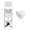 Villeroy & Boch Subway 2.0 Inbouwset - met wandclosetpot - softclose zitting afdekplaat sigma20 - wit SW32460