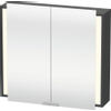 Duravit Ketho Armoire de toilette avec éclairage 80x75x18cm avec 2 portes graphite 0300811 Duravit Ketho Armoire de toilette avec éclairage 80x75x18cm avec 2 portes graphite 0300811