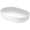 Duravit Luv lavabo à poser 60x40cm sans trou de robinetterie bord rectifié blanc SW527100