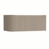H&R Badmeubelen Juice Wastafelonderkast - 100x45x40cm - linkerhoek afgerond - 3D-front - 1 lade - geïntegreerde greep - olive SW1259783