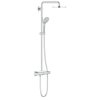 Grohe Euphoria douchesysteem met douchekraan thermostatisch met plankje met Rainsh. Cosmo 210 hoofddouche + Euphoria 110 handdouche chroom SW47066 Grohe Euphoria douchesysteem met douchekraan thermostatisch met plankje met Rainsh. Cosmo 210 hoofddouche + Euphoria 110 handdouche chroom SW47066