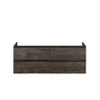 H&R Badmeubelen Infinity Wastafelonderkast - 140x44.8x55cm - 4 lades - greeploos - espresso SW530014
