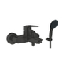 Grohe Start Badmengkraan - omstel - HOH 15cm - met handdoucheset - matte black (zwart) SW1177072