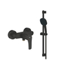 Grohe Eurosmart Doucheset - met hendel - s-koppelingen - glijstangset - vierkante handdouche - 2 straalsoorten - matte black (mat zwart) SW1204271