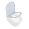 Mondiaz LAVIE WC suspendu – sans bride – 36 x 53 cm – avec abattant softclose – Talc (blanc), abattant Clay (bleu clair/gris) SW1208595
