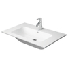 Duravit ME by Starck lavabo-meuble 83x49cm avec 1 trou de robinet avec trop-plein avec WonderGliss blanc SW29534